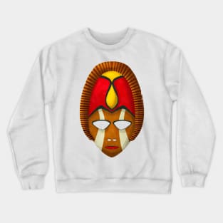 Watercolor tribal mask Crewneck Sweatshirt